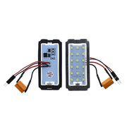Fiat 500 Kirkkaat LED rekisterikilven valot ; 6000K valkoinen luksus sävy (2kpl sarja)