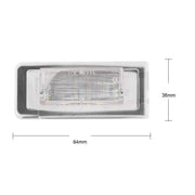 Audi TT Kirkkaat LED rekisterikilven valot ; 6000K valkoinen luksus sävy (2kpl sarja)