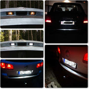 Porsche Cayenne Kirkkaat LED rekisterikilven valot ; 6000K valkoinen luksus sävy (2kpl sarja)