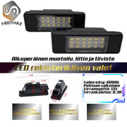 Luksus look autollesi. Päivitä nykyaikaan helposti ja nopeasti! LUXAUTO lisävaruste, jolla saat autoosi nykyaikaisen lookin. LED rekisterikilven valot VAIVATTA – MixITMax Oy