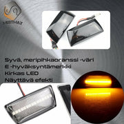 Opel Dynaamiset LED aaltoefekti sivuvilkut ; Tumma/Kirkas (2kpl sarja)