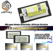 Luksus look autollesi. Päivitä nykyaikaan helposti ja nopeasti! LUXAUTO lisävaruste, jolla saat autoosi nykyaikaisen lookin. LED rekisterikilven valot VAIVATTA – MixITMax Oy