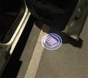 Fiat logolliset projektorivalot oviin ; 2kpl sarja
