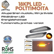 BMW sivuvilkut aaltoeffektillä ; Dynaaminen LED ; Tumma/Kirkas kotelo