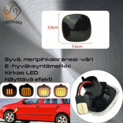 Skoda Dynaamiset LED aaltoefekti sivuvilkut ; Tumma/Kirkas kotelo