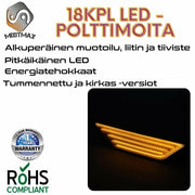 Honda Civic (G10) Puskurin Dynaamiset LED sivuvilkut aaltoefektillä ; Tumma/Kirkas kotelo (2kpl sarja)