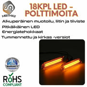 Chevy Camaro Dynaamiset LED sivuvilkut aaltoefektillä ; Tumma/Kirkas kotelo (2kpl sarja)