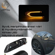 Mini F55 / F56 / F57 Dynaamiset LED sivuvilkut aaltoefektillä ; Tumma/Kirkas kotelo