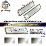 Luksus look autollesi. Päivitä nykyaikaan helposti ja nopeasti! LUXAUTO lisävaruste, jolla saat autoosi nykyaikaisen lookin. LED rekisterikilven valot VAIVATTA – MixITMax Oy