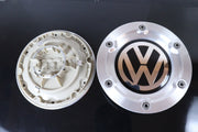 Volkswagen ISOT Teräs-Mustat 146mm Vannekeskiöt ; 6 Reikää (4kpl sarja)