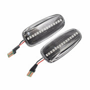 Mercedes-Benz LED sivuvilkut ; Aaltoefekti ; Tumma/Kirkas