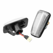 Citroen / Peugeot Dynaamiset LED sivuvilkut aaltoefektillä ; Tumma/Kirkas kotelo