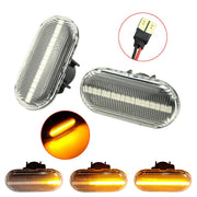 Smart ForTwo (W453) LED sivuvilkut ; Aaltoefekti ; Tumma/Kirkas