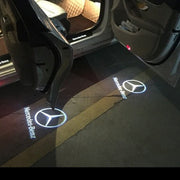Mercedes CLA / CLS / E / AMG GT logolliset projektorivalot oviin ; 2kpl sarja (Malli #11)