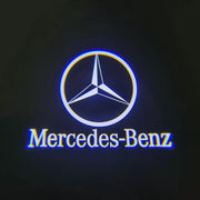 Mercedes-Benz W204 / S204 logolliset projektorivalot oviin ; 2kpl sarja (MALLI #3)