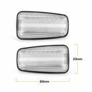 Toyota ProAce / Fiat Scudo Dynaamiset LED sivuvilkut aaltoefektillä ; Tumma/Kirkas kotelo