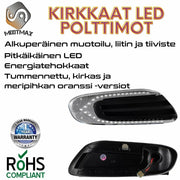Mini F55 / F56 / F57 Dynaamiset LED sivuvilkut aaltoefektillä ; Tumma/Kirkas kotelo (2kpl sarja)