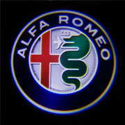 Alfa Romeo logolliset projektorivalot oviin ; 2kpl sarja
