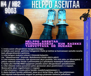 H4 / HB2 / 9003 Xenon muunnossarja 6000K ; 35W - 3200lm (Black Scorpion)