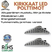 BMW LED vilkkuvalot dynaamisella aaltoefektillä ; Tumma/Kirkas kotelo (2kpl sarja)
