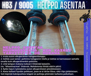 HB3 / 9005 Xenon muunnossarja 6000K ; 35W - 3200lm (Black Scorpion)