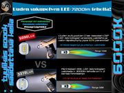 H7 LED Ajovalot ;6000lm TEHOPOLTTIMOT; 360° Säätö (2kpl sarja)