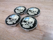 BMW vanteiden keskikupit / Pääkallo / 68mm (4kpl sarja)