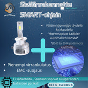 D4S/D4R LED Ajovalot ;8200lm TEHOPOLTTIMOT; 6000K Valkoinen Valo (2kpl sarja)