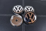 Volkswagen Kromi-Mustat 60mm Vannekeskiöt (4kpl sarja)