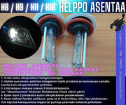H8 / H9 / H11 / H16 Xenon muunnossarja 6000K ; 35W - 3200lm (Black Scorpion)