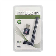WiFi USB vastaanotin antennilla ; 150Mbps; Pieni