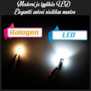 W5W (T10) LED -polttimo rekisterikilven valoihin (6000K - Puhtaan valkoinen) 1KPL