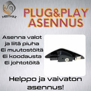 BMW LED vilkkuvalot dynaamisella aaltoefektillä ; Tumma/Kirkas kotelo (2kpl sarja)