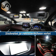 Kattovalot, meikkipeilit, hansikaslokero, takakontti, ovivalot, jalkatilan, konehuoneen, rekisterikilven. Sarjaan sisältyy kaikki automalliisi tarvittavat polttimot. Kätevästi yhtenä pakettina – MixITMax Oy