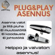Mitsubishi Dynaamiset LED sivuvilkut aaltoefektillä ; Tumma/Kirkas kotelo (2kpl sarja)