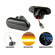 Smart ForTwo (W453) LED sivuvilkut ; Aaltoefekti ; Tumma/Kirkas