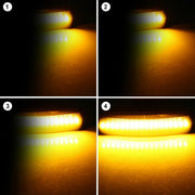 Land Rover Dynaamiset LED sivuvilkut aaltoefektillä ; Tumma/Kirkas kotelo (2kpl sarja)