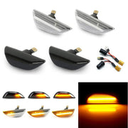 Opel Mokka / Chevy Trax Dynaamiset LED sivuvilkut aaltoefektillä ; Tumma/Kirkas kotelo