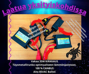 HB5 / 9007 Xenon muunnossarja 6000K ; 35W - 3200lm (Black Scorpion)