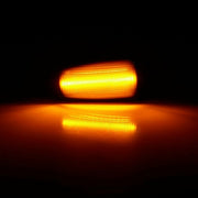 Citroen / Peugeot Dynaamiset LED sivuvilkut aaltoefektillä ; Tumma/Kirkas kotelo