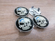 BMW vanteiden keskikupit / Pääkallo / 68mm (4kpl sarja)