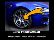 BMW vanteiden keskikupit / HAMANN musta / 68mm (4kpl sarja)