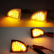 Smart ForTwo (W451) Dynaamiset LED sivuvilkut aaltoefektillä ; Tumma/Kirkas kotelo