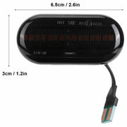 Smart ForTwo (W453) LED sivuvilkut ; Aaltoefekti ; Tumma/Kirkas