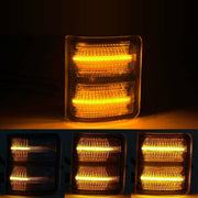 Ford F150 - F550 Dynaamiset LED peilien vilkut aaltoefektillä; Kirkas/Tumma kotelo (2kpl sarja)