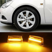 Opel Dynaamiset LED aaltoefekti sivuvilkut ; Tumma/Kirkas (2kpl sarja)