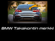 BMW Etu- ja takamerkit / AC Schnitzer musta / 82mm & 74mm