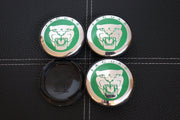 Jaguar Kromi-Vihreät Vannekeskiöt ; 59mm (4kpl sarja)