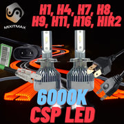 LED Kaukovalot 6400lm 6000K (Valkoiset) CSP (2kpl sarja)